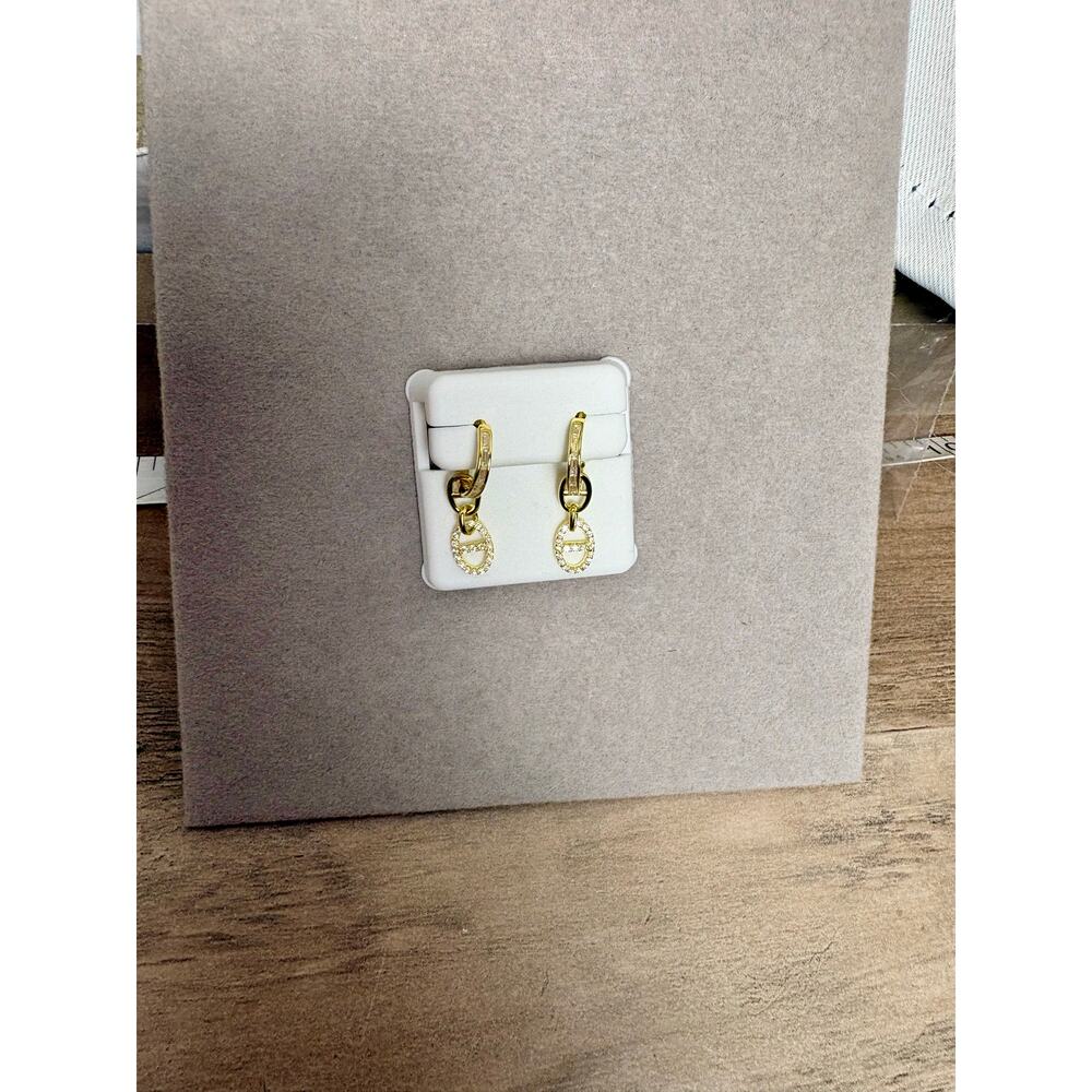 NWT 1.5CTW Moissanite 14K Gold Vermeil 925 Silver Earrings - Picture 5 of 6